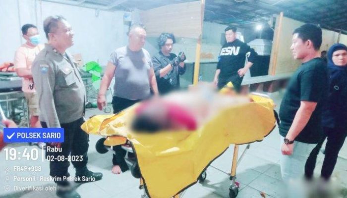 penemuan mayat tanpa identitas di Pantai Sario, Manado, yang menjadi peristiwa misterius
