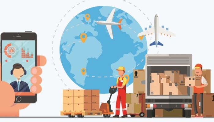 Ilustrasi. Industri logistik di Indonesia.