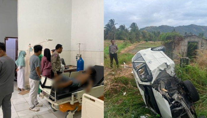 Kecelakaan Tunggal di Jalan Trans Sulawesi, Bolmong, Sulawesi Utara pada Rabu, 6 September 2023, di Kelurahan Inobonto, Kecamatan Bolaang, Bolmong.