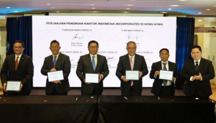 Menteri BUMN Erick Thohir meresmikan situs web Indonesia Incorporated di Jakarta pada 28 September 2023.