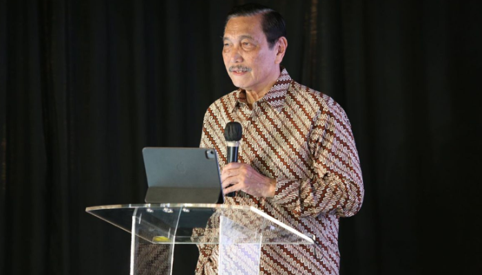 Luhut Binsar Pandjaitan, Menteri Koordinator Bidang Kemaritiman dan Investasi, berbicara di The ASEAN Business and Investment Summit (ABIS) pada tanggal 3 September 2023.