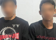 Personel Polsek Pineleng Polresta Manado mengamankan dua orang laki-laki tersangka pelaku Penyalahgunaan narkotika jenis sabu, Sabtu (2/9/2023).