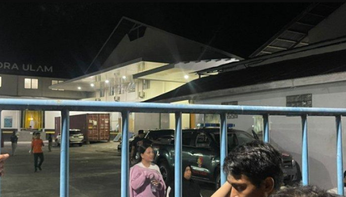 Pemeriksaan lokasi kejadian di PT Samudera Ulam Nusantara Bitung, Sulawesi Utara (Sulut),