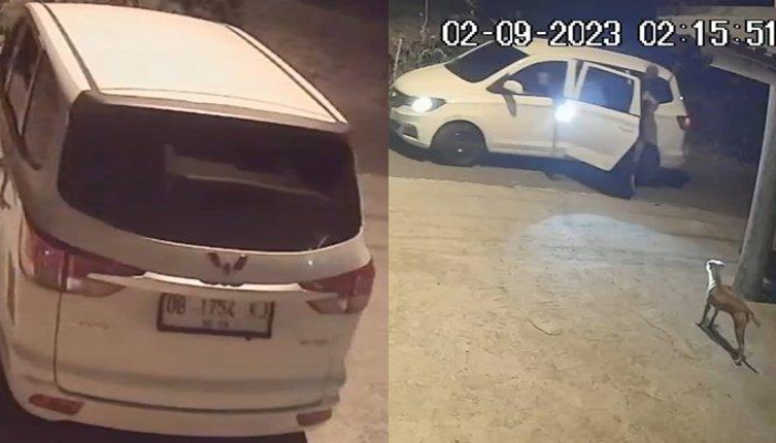 Kejadian pencurian di Airmadidi, Sulawesi Utara, terdeteksi oleh kamera pengawas (CCTV) pada Sabtu, 2 September 2023