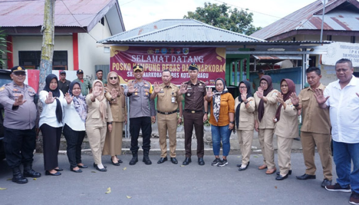 Polres Kotamobagu Gelar Pencanangan Kampung Bebas Narkoba di Tabang
