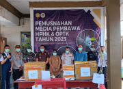 Pemusnahan Bahan Pembawa Potensi Hama di Stasiun Karantina Pertanian Kelas I Sorong.
