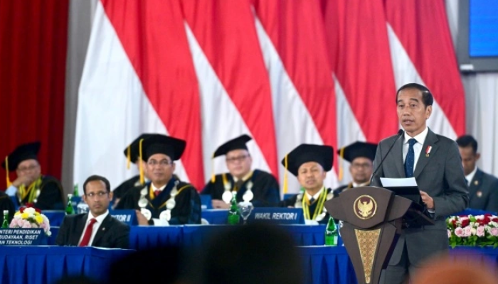 Jokowi Berpidato di HUT IPB ke-60, Bogor.