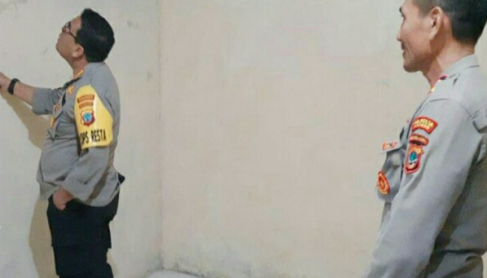 Kapolresta Manado Sidak di Rutan Polsek Wanea.