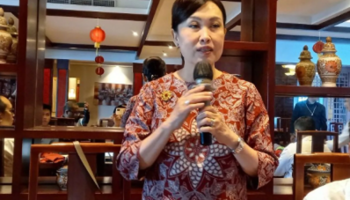 Lani Darmawan, Presiden Direktur CIMB Niaga, di Manado pada Selasa, 19 September 2023.