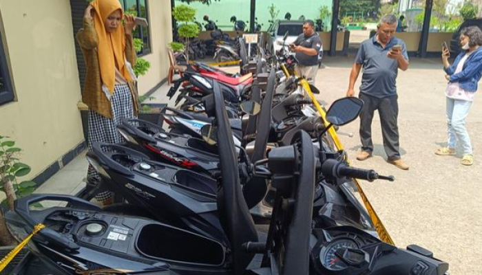 Polisi Sita 11 Motor di Rumah Kontrakan Bogor.