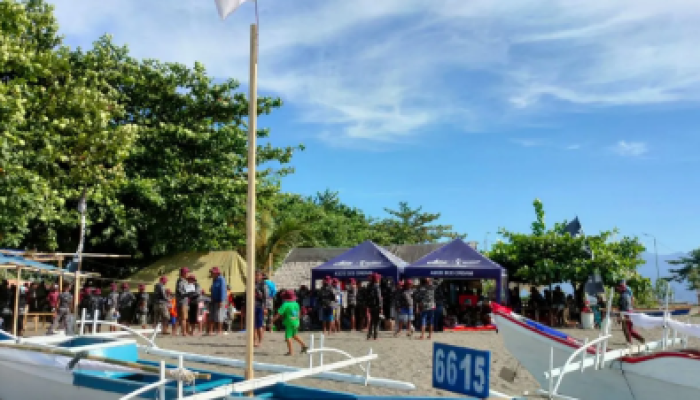 Kemendikbudristek dan TNI AL Gelar Lomba Perahu Layar di Manado, Sulawesi Utara pada 24 September 2023.