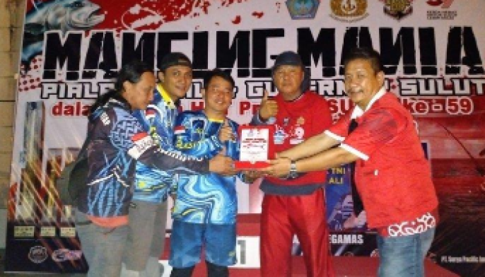 Kompetisi memancing Piala KSAL tahun 2023 yang berlangsung di Pantai Manado