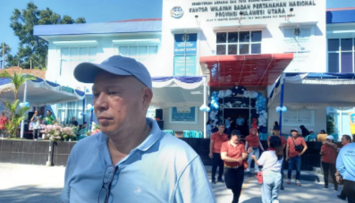 Alexander Wowiling, Kepala BPN Manado, di Manado pada hari Minggu, 24 September 2023.