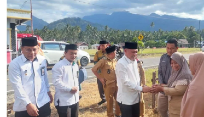 H. Sarbin Sehe, Kepala Kanwil Kemenag Sulut, kunjungi MA Al-Hidayah Duminanga, Bolaang Mongondouw Selatan, pada Selasa (26/9/2023).