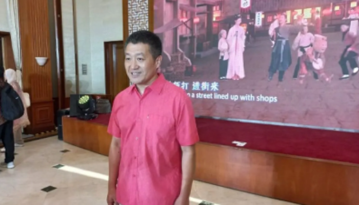 Lu Kang, Duta Besar China untuk Indonesia, hadir dalam acara Open House di Kedutaan Besar China di Jakarta pada hari Rabu tanggal 27 September 2023.