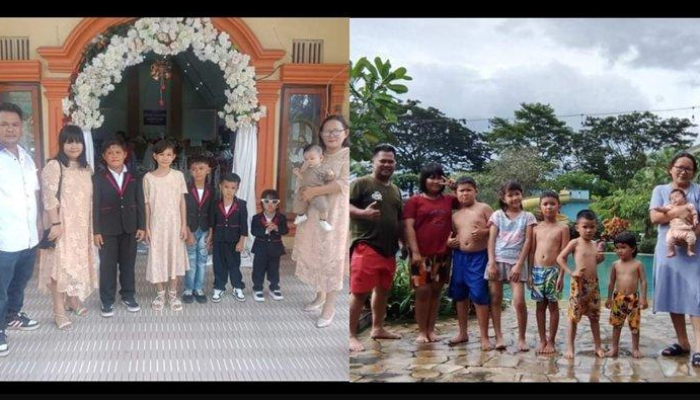 Pasutri di Minut Sulawesi Utara, miliki 7 anak, Warganet heboh: Banyak anak, banyak rezeki.