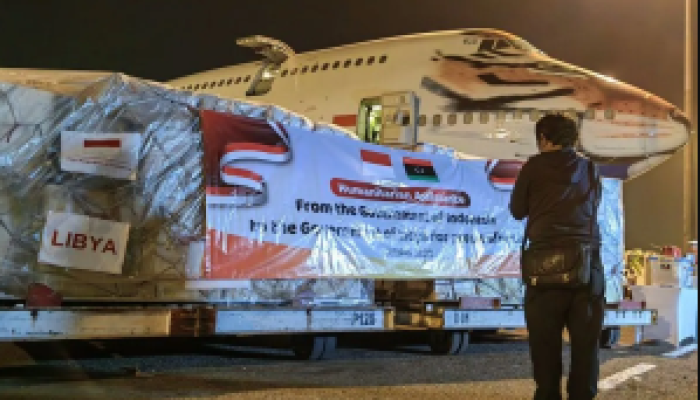 Bantuan yang akan dikirim ke Libya akan berangkat melalui Bandara Soekarno Hatta, Tangerang, Banten, pada Senin, 2 Oktober 2023.
