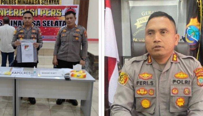 Kapolres Minsel, AKBP Feri Sitorus, mengungkapkan jumlah kerugian negara akibat kasus korupsi di PDAM Minsel.